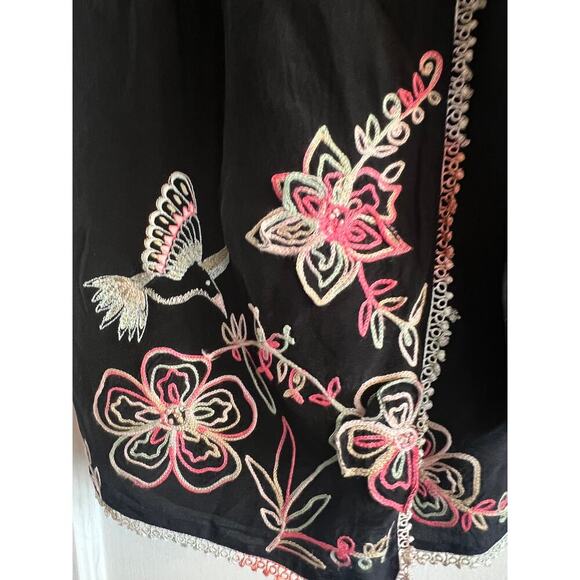 Nanette Lepore Birds Of Paradise 100% Silk Wrap Blouse, Size 4 - Picture 3 of 7